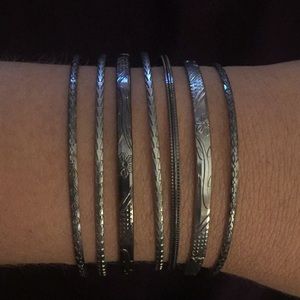 Silver bangles